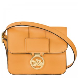 Apricot Orange Longchamp Box-Trot S Women's Crossbody Bags | GXVT-52734