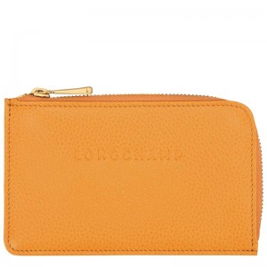 Apricot Orange Longchamp Le Foulonné Men's Cardholders | NOUG-50391