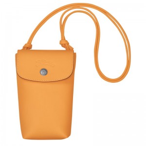 Apricot Orange Longchamp Le Pliage Xtra with leather lace Women's Phone Case | RJOS-04821