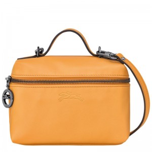 Apricot Orange Longchamp Le Pliage Xtra XS Vanity Women's Crossbody Bags | BSMU-32716