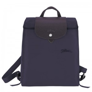 Bilberry Purple Longchamp Le Pliage Green M Women's Backpacks | SUOH-92843