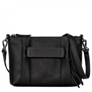 Black Longchamp 3D S Women's Crossbody Bags | VWPC-87603