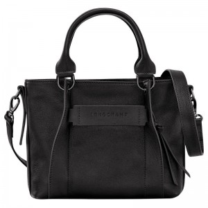 Black Longchamp 3D S Women's Handbags | GBHQ-98317