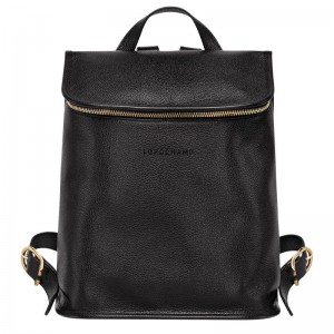 Black Longchamp Le Foulonné Women's Backpacks | GDPL-82439