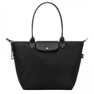 Black Longchamp Le Pliage Energy L Women's Tote Bag | OHAK-61237