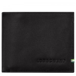 Black Longchamp sur Seine Men's Wallets | WCHL-07463