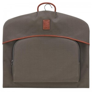 Brown Longchamp Boxford Garment cover Men's Travel Bags | KHTS-21864