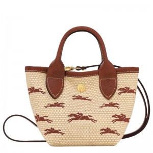 Brown Longchamp Le Panier Pliage XS Women's Basket Bag | OKVH-56923