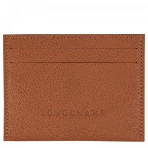 Caramel Brown Longchamp Le Foulonné Men's Cardholders | DLXG-58309