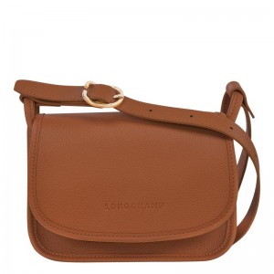 Caramel Brown Longchamp Le Foulonné S Women's Crossbody Bags | SOVN-56780