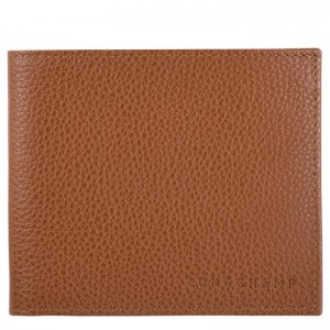 Caramel Brown Longchamp Le Foulonné Women's Wallets | STHD-38461