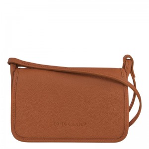 Caramel Brown Longchamp Le Foulonné XS Women's Clutch Purse | KBNP-54790