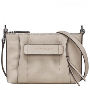 Clay Grey Longchamp 3D S Women's Crossbody Bags | TNPY-96352