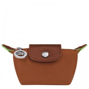 Cognac Brown Longchamp Le Pliage Green Women's Coin Purses | FAXN-40397