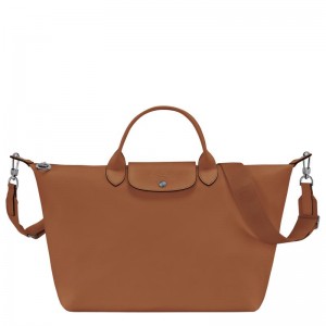 Cognac Brown Longchamp Le Pliage Xtra L Men's Handbags | DXZR-37952