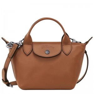 Cognac Brown Longchamp Le Pliage Xtra XS Women's Handbags | QMZL-47092