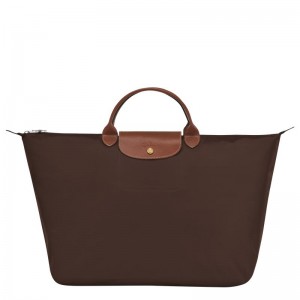 Ebony Brown Longchamp Le Pliage Original S Women's Travel Bags | FJLZ-03947