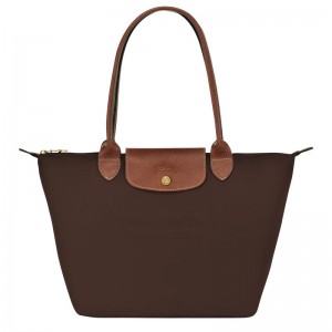 Ebony Brown Longchamp Le Pliage Original M Women's Tote Bag | CBET-70945