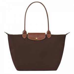 Ebony Brown Longchamp Le Pliage Original L Women's Tote Bag | KWEA-36954