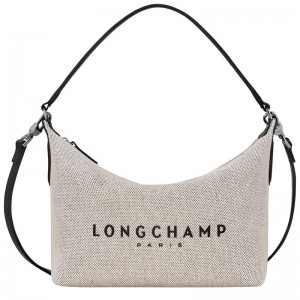 Ecru White Longchamp Essential S Women's Crossbody Bags | QLWF-47369