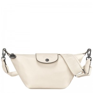 Ecru White Longchamp Le Pliage Xtra XS Women's Crossbody Bags | XRLI-75239