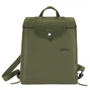 Forest Green Longchamp Le Pliage Green M Men's Backpacks | FIQL-49678