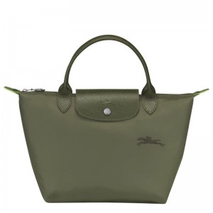 Forest Green Longchamp Le Pliage Green S Women's Handbags | JMEF-43057