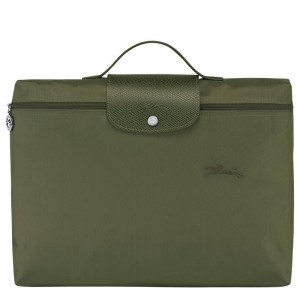 Forest Green Longchamp Le Pliage Green S Men's Briefcase | ARCI-49126