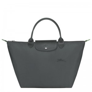 Graphite Grey Longchamp Le Pliage Green M Women's Handbags | FNCH-89603