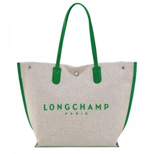 Green Longchamp Essential L Women's Tote Bag | YXJI-34728