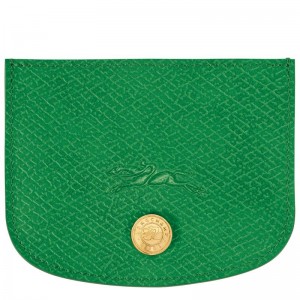 Green Longchamp Épure Men's Cardholders | IGPZ-90821