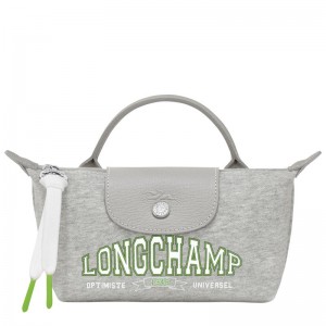 Grey Longchamp Le Pliage Collection Women's Pouches | HRJU-75431