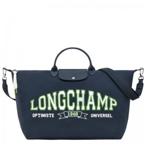 Navy Longchamp Le Pliage Collection Men's Travel Bags | GAHJ-78532