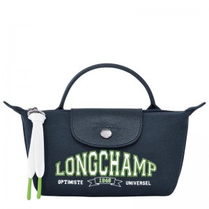 Navy Longchamp Le Pliage Collection Women's Pouches | AEJY-18543