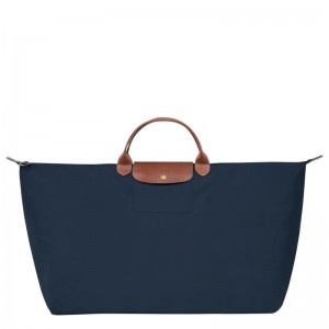 Navy Longchamp Le Pliage Original M Women's Travel Bags | WNKU-32045