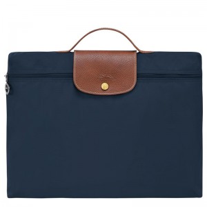 Navy Longchamp Le Pliage Original S Men's Briefcase | DANO-60324