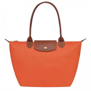 Orange Longchamp Le Pliage Original M Women's Tote Bag | GFZV-40793