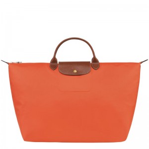 Orange Longchamp Le Pliage Original S Men's Travel Bags | GMHQ-08319