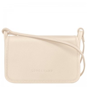 Paper White Longchamp Le Foulonné XS Women's Clutch Purse | WTOM-20865