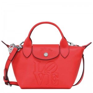 Red Longchamp x Robert Indiana XS Women's Handbags | KISL-05873