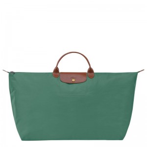 Sage Green Longchamp Le Pliage Original M Women's Travel Bags | TMPL-05763