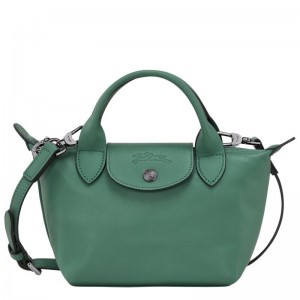 Sage Green Longchamp Le Pliage Xtra XS Women's Handbags | TMFL-40298