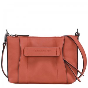 Sienna Red Longchamp 3D S Women's Crossbody Bags | VBYX-04928