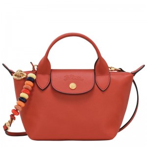 Sienna Red Longchamp Le Pliage Xtra XS Women's Handbags | TZFL-05872