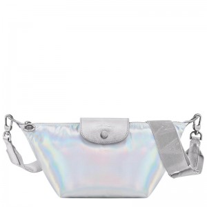 Silver Longchamp Le Pliage Collection XS Women's Crossbody Bags | PILM-37650