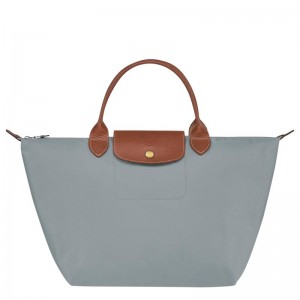 Steel Grey Longchamp Le Pliage Original M Women's Handbags | KFHJ-80362