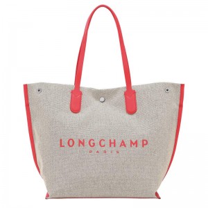 Strawberry Red Longchamp Essential L Women's Tote Bag | PUGS-64987