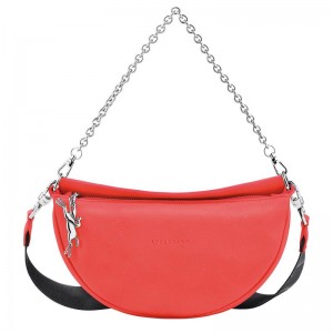 Strawberry Red Longchamp Smile S Women's Crossbody Bags | ICSY-91725