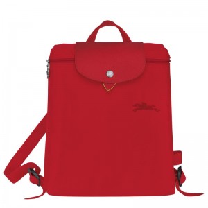 Tomato Red Longchamp Le Pliage Green M Women's Backpacks | USWI-71230