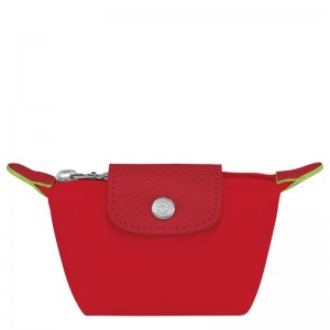 Tomato Red Longchamp Le Pliage Green Men's Coin Purses | KBVY-85960